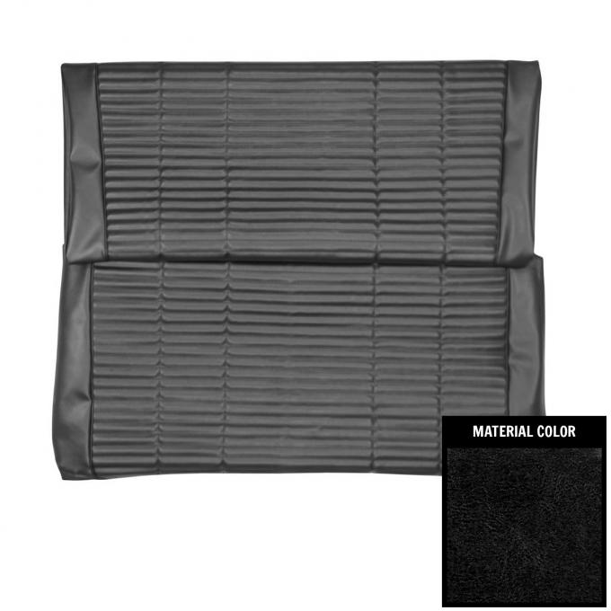 PUI Interiors 1966 Dodge Coronet 500 Hardtop Black Rear Bench Seat Cover 66KSH10C-5