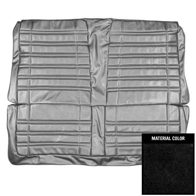 PUI Interiors 1970 Dodge Coronet 500/Superbee/RT Convertible Black Rear Bench Seat Cover 70KSH10V