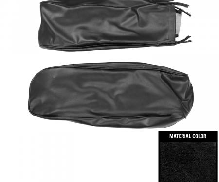 PUI Interiors 1966-1967 Coronet/Satellite/GTX Black Center Arm Rest Cover 66KRA10F
