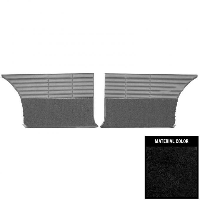 PUI Interiors 1966 Dodge Coronet 500 Hardtop Black Rear Door Panels 66KDH10C-5