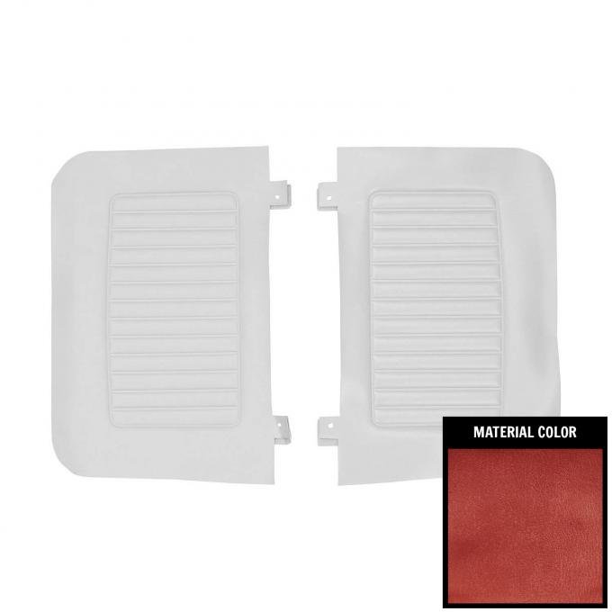 PUI Interiors 1967 Plymouth Satellite/GTX Convertible Metallic Red Rear Door Panels 67KDR710V