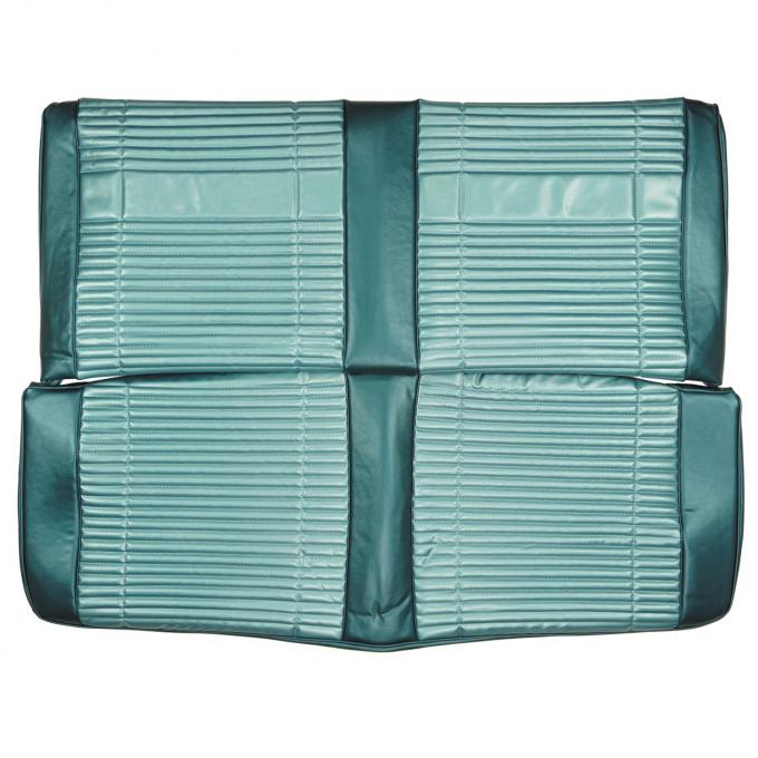 PUI Interiors 1969 Roadrunner/Satellite/GTX Custom Decor 2 Tone Blue Rear Bench Seat Cover 69KSRD819C