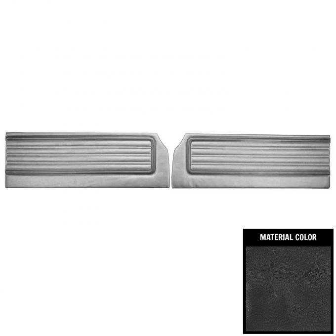 PUI Interiors 1970 Roadrunner/Satellite/Superbird Custom Decor Charcoal Front Door Panels 70KDRD838