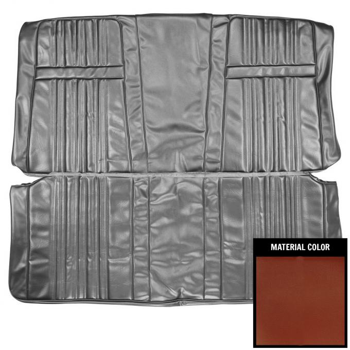 PUI Interiors 1970 Dodge Coronet 500/Superbee/RT Hardtop Burnt Orange Rear Bench Seat Cover 70KSH760C