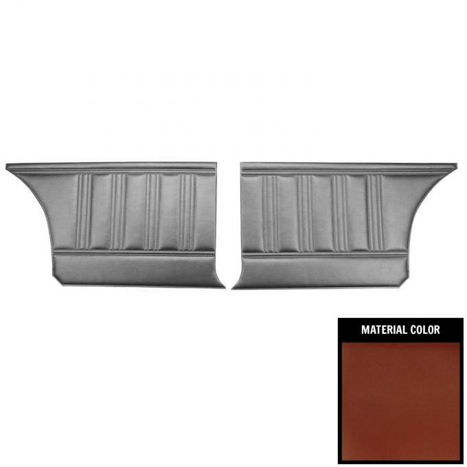 PUI Interiors 1970 Dodge Coronet/R/T/500/Superbee Hardtop Burnt Orange Rear Door Panels 70KDH760C