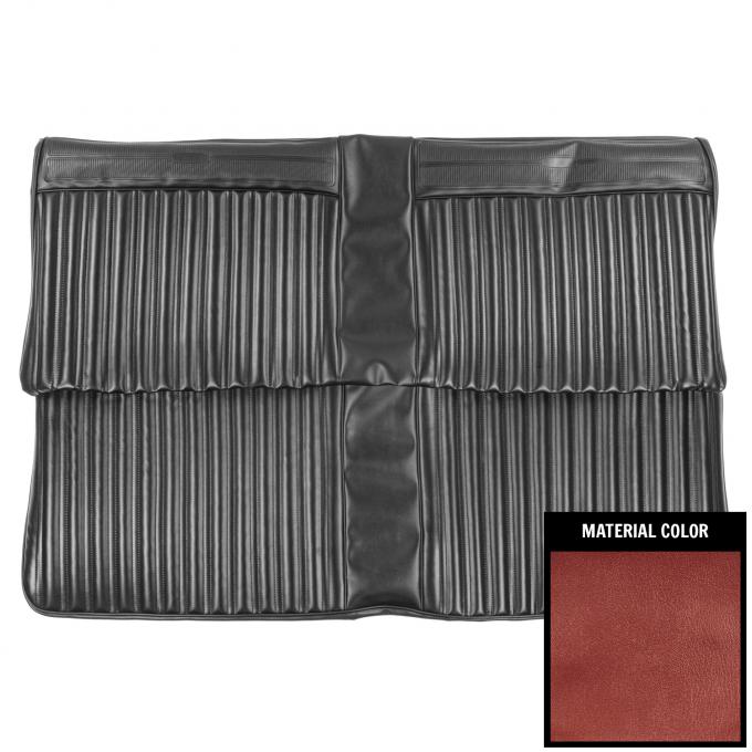 PUI Interiors 1967 Dodge Coronet 440 Hardtop Metallic Red Rear Bench Seat Cover 67KSH710CS