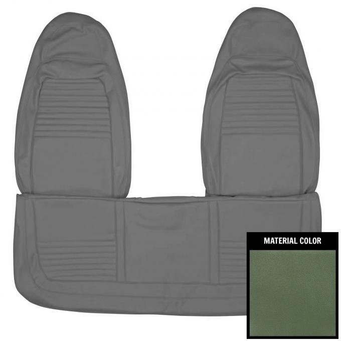 PUI Interiors 1970 Plymouth Barracuda/AAR Cuda Dark Metallic Green Front Bench Seat Cover 70KSB104B