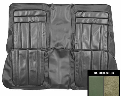 PUI Interiors 1970 Barracuda Gran Coupe Dark Metallic Green Rear Bench Seat Cover 70KSG104C