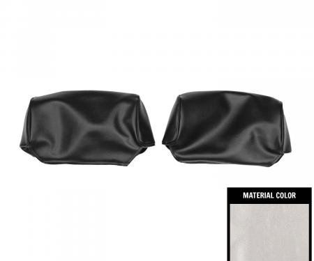 PUI Interiors 1969 Mopar Roadrunner/Dart/Satellite Silver Head Rest Covers 69KH709