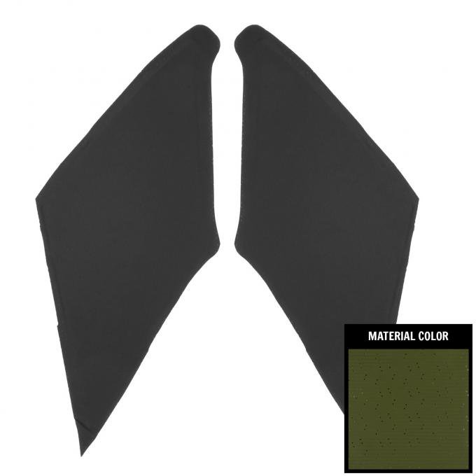 PUI Interiors 1970-1974 Plymouth Cuda Dark Green Perforated Earmuff Board AHB754109