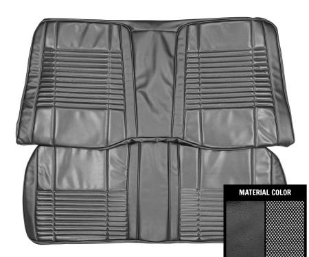 PUI Interiors 1970 Dodge Challenger Hardtop Black Rear Bench Seat Cover 70KSC10C-1C