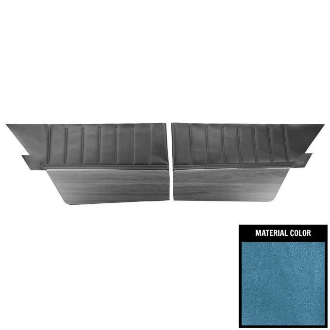 PUI Interiors 1973 Dodge Charger/SE Hardtop Bright Blue Rear Door Panels 73KDA723C