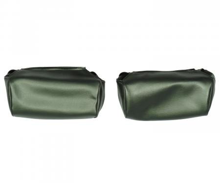 PUI Interiors 1969 Mopar Roadrunner/Dart/Satellite Dark Green Head Rest Covers 69KH104