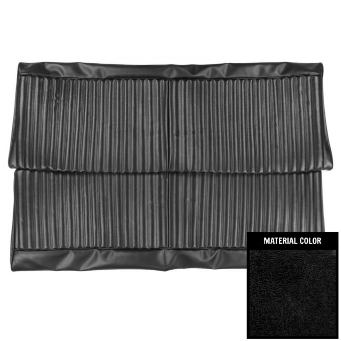 PUI Interiors 1969 Dodge Dart/Swinger Hardtop Black Rear Bench Seat Cover 69KSDA10C