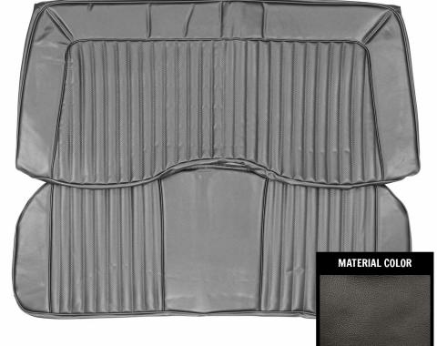 PUI Interiors 1973 Plymouth Cuda/Challenger Hardtop Black Rear Bench Seat Cover 73KSB10C