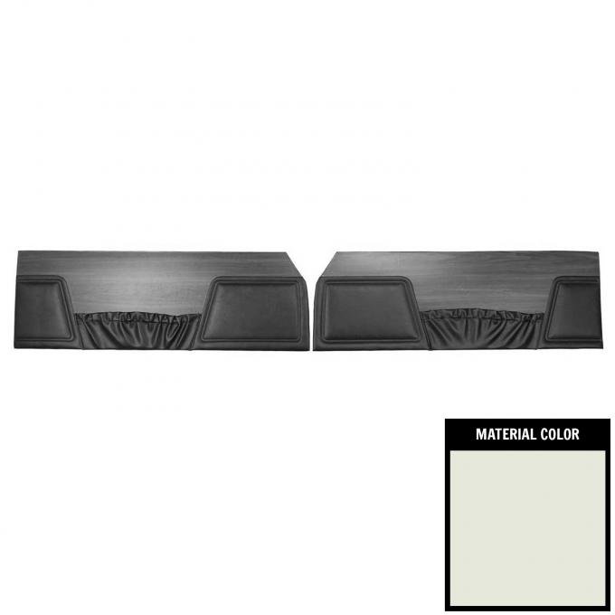 PUI Interiors 1970 Dodge Charger/RT/SE Deluxe White Front Door Panels 70KDAD37