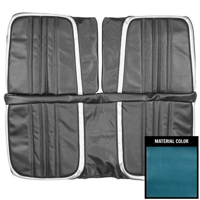 PUI Interiors 1970 Plymouth Roadrunner/Satellite/Superbird Custom Blue Front Bench Seat Cover 70KSRD730B