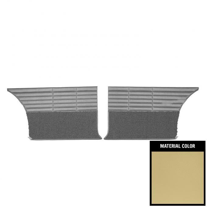 PUI Interiors 1966 Dodge Coronet 500 Hardtop Gold Rear Door Panels 66KDH706C-5