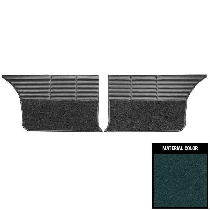PUI Interiors 1966 Dodge Coronet 500 Hardtop Navy Blue Rear Door Panels 66KDH734C-5