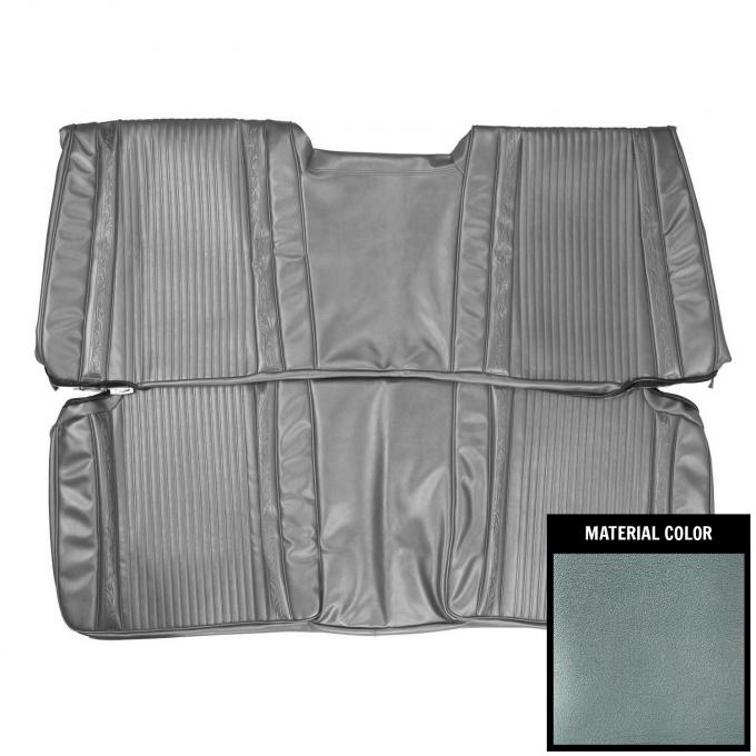 PUI Interiors 1966 Plymouth Satellite Hardtop Metallic Blue Rear Bench Seat Cover 66KSR714C
