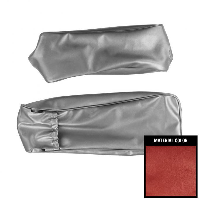 PUI Interiors 1968 Plymouth Roadrunner/Satellite Metallic Red Center Arm Rest Cover 68KR710