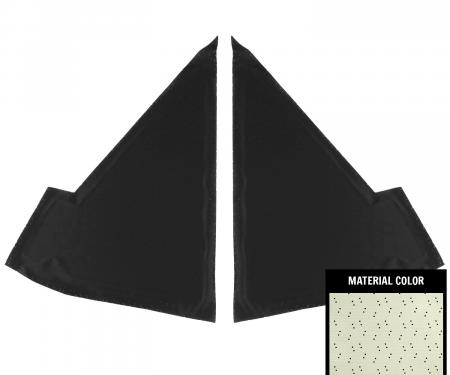 PUI Interiors 1968 Plymouth GTX/Roadrunner White Perforated Earmuff Boards AHB758101