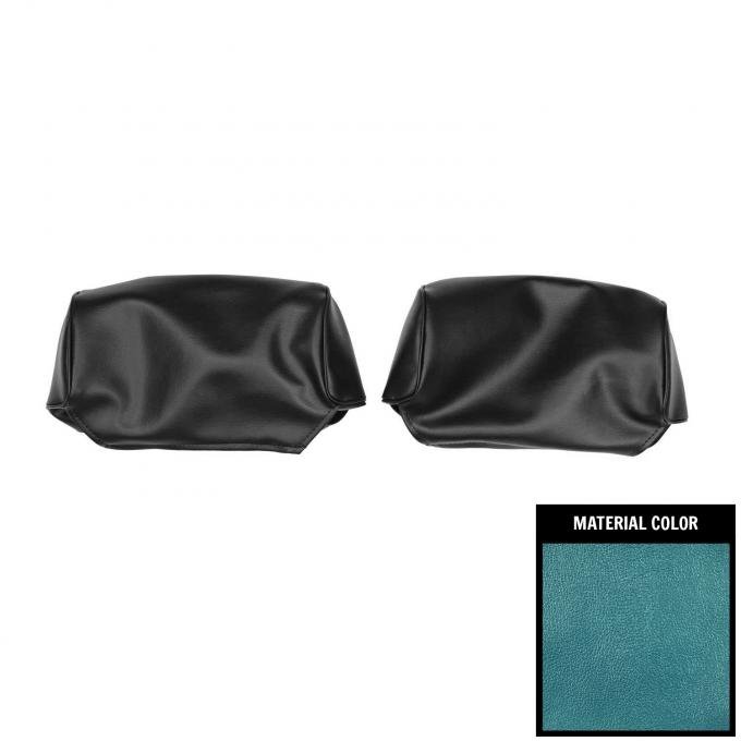 PUI Interiors 1969 Mopar Roadrunner/Dart/Satellite Bright Blue Head Rest Covers 69KH722