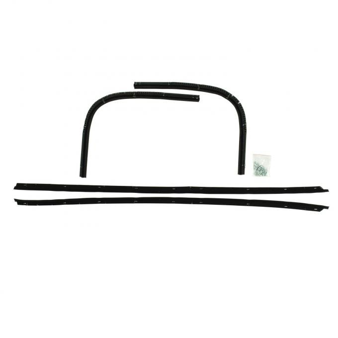 PUI Interiors 1973-1974 Plymouth B-Body 2 Door Hardtop Outer Window Felts WW261