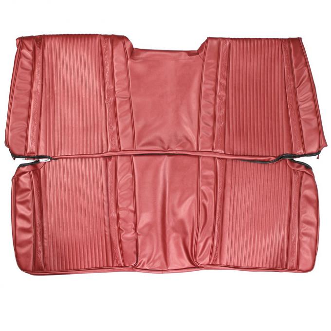 PUI Interiors 1966 Plymouth Satellite Hardtop Metallic Red Rear Bench Seat Cover 66KSR710C