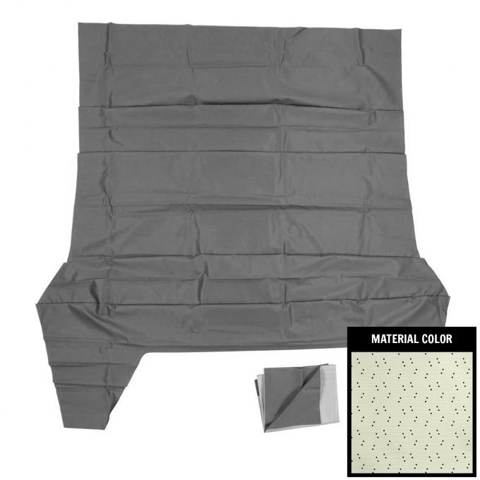 PUI Interiors 1970-1974 Dodge Challenger 4-Bow White Perforated Headliner AH756101