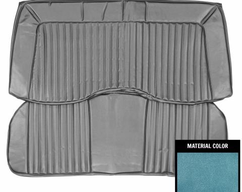 PUI Interiors 1973 Plymouth Cuda/Challenger Hardtop Dark Blue Rear Bench Seat Cover 73KSB718C