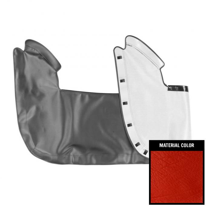 PUI Interiors 1970-1971 Mopar E-Body Red Convertible Top Boot 70KET711