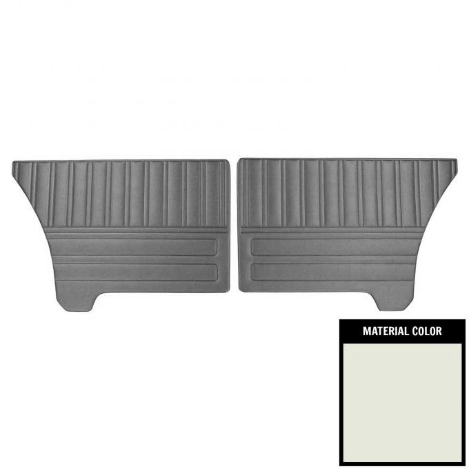 PUI Interiors 1970 Plymouth Duster Hardtop Standard White Rear Door Panels 70KDD37C