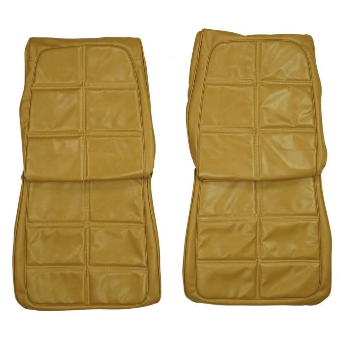 PUI Interiors 1969 Dodge Charger/Daytona Saddle Leather Front Bucket Seat Covers 69KSA103U-L