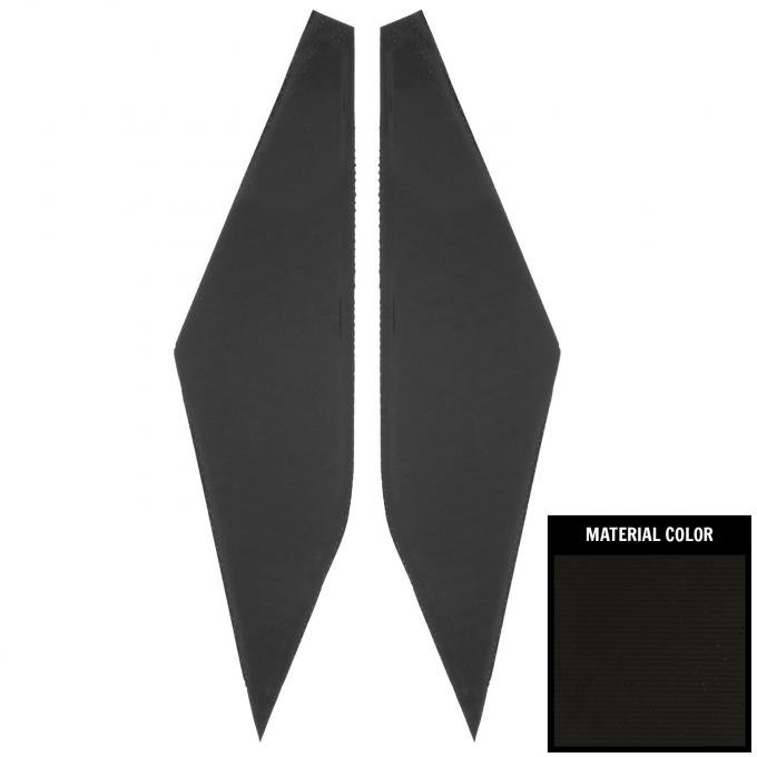 PUI Interiors 1966-1967 Plymouth GTX/B-Body Black Perforated Earmuff Boards AHB757100