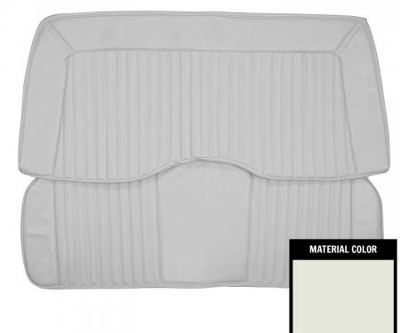 PUI Interiors 1974 Plymouth Cuda/Challenger Hardtop White Rear Bench Seat Cover 74KSB37C