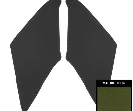 PUI Interiors 1970-1974 Plymouth Cuda Dark Green Perforated Earmuff Board AHB754109