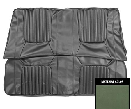 PUI Interiors 1971 Dodge Challenger Deluxe Convt. Dark Metallic Green Rear Bench Seat Cover 71KSE104V