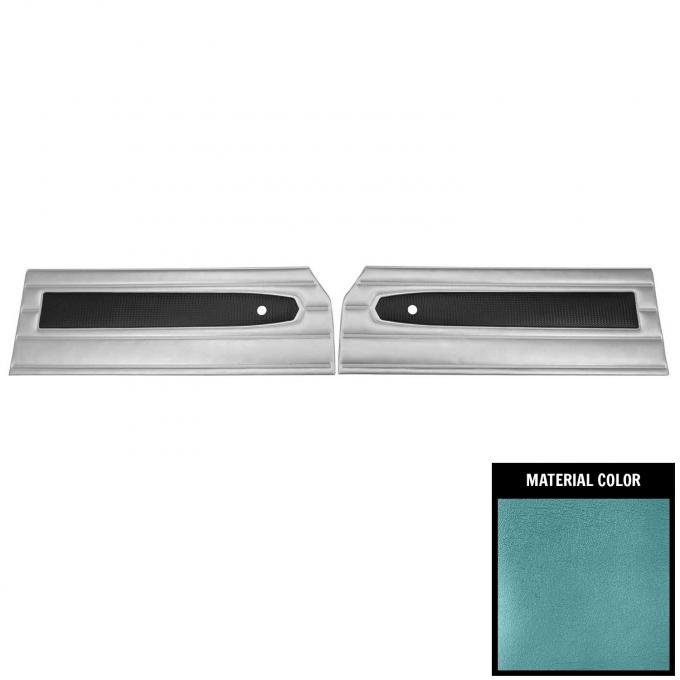 PUI Interiors 1968 Plymouth Belvedere/Roadrunner Deluxe 2 Tone Blue Front Door Panels 68KDV821