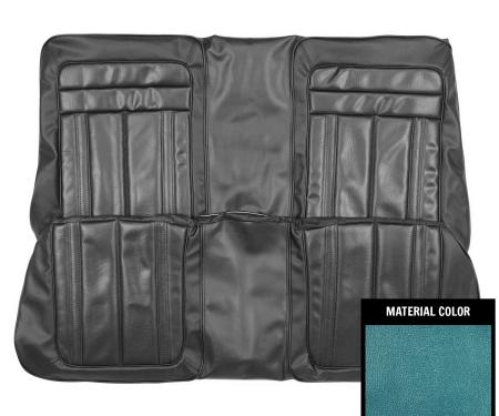 PUI Interiors 1970 Barracuda Gran Coupe Convertible Bright Blue Rear Bench Seat Cover 70KSG722V