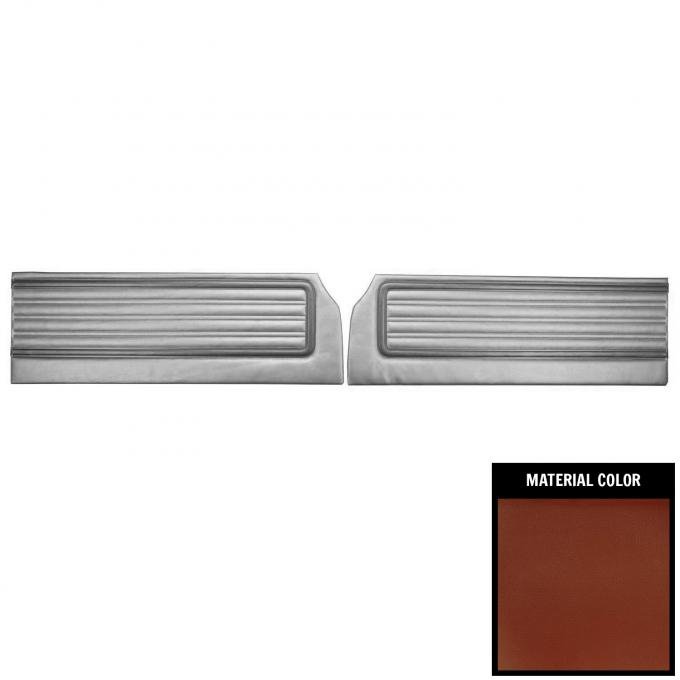 PUI Interiors 1970 Roadrunner/Satellite/Superbird Custom Decor Burnt Orange Front Door Panels 70KDRD760
