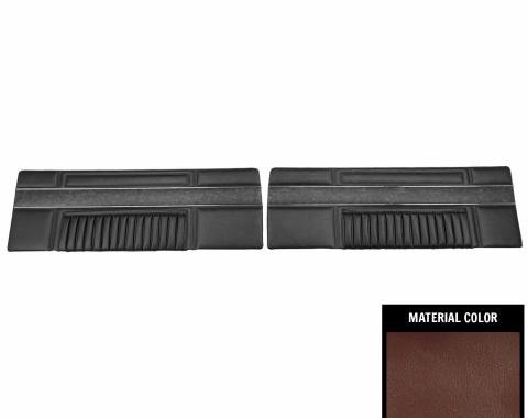 PUI Interiors 1968 Plymouth Barracuda Deluxe Maroon Front Door Panels 68KDBD705