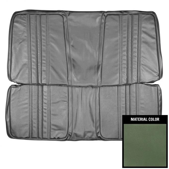 PUI Interiors 1970 Roadrunner/Satellite/Superbird Custom Metallic Green Rear Bench Seat Cover 70KSRD104C