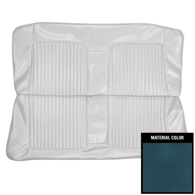 PUI Interiors 1967 Plymouth Barracuda Convertible Metallic Navy Rear Bench Seat Cover 67KSB734V
