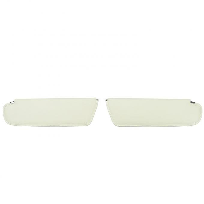 PUI Interiors 1972-1972 Dodge Challenger Coach White Sun Visors SVKC237C