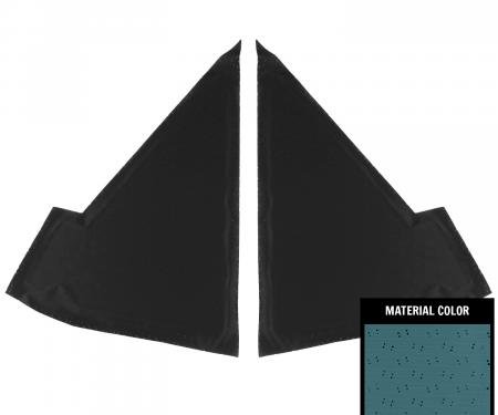 PUI Interiors 1968 Plymouth GTX/Roadrunner Bright Blue Perforated Earmuff Boards AHB758106