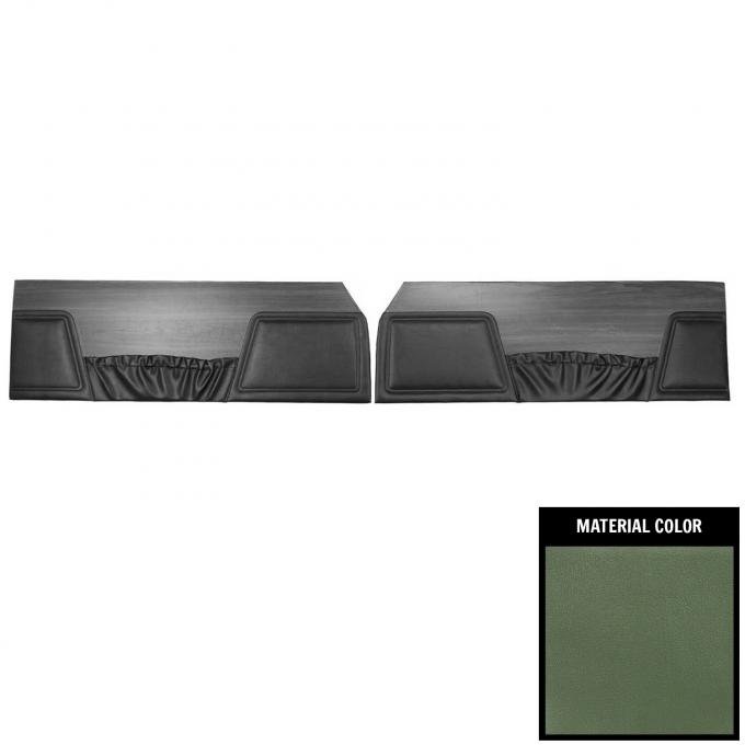 PUI Interiors 1970 Dodge Coronet 440/Superbee Dark Metallic Green Front Door Panels 70KDHD104