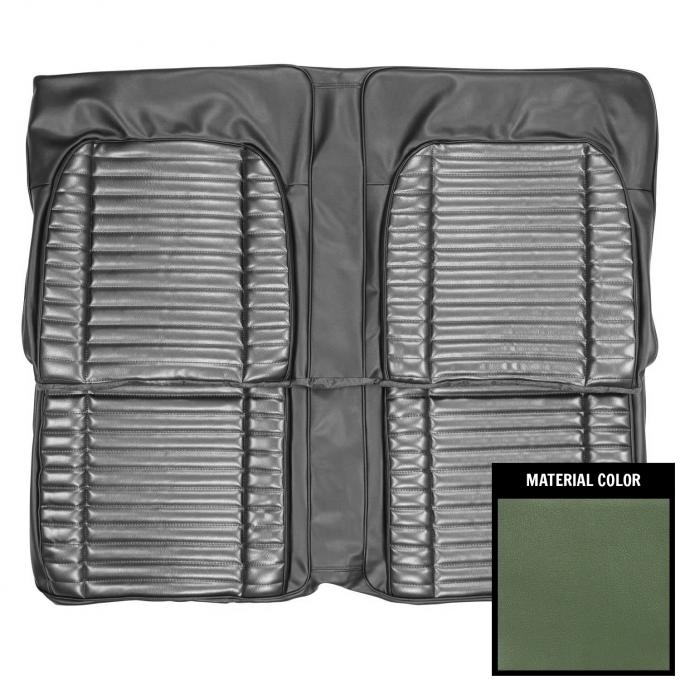 PUI Interiors 1971 Roadrunner/Satellite/GTX Hardtop Dark Metallic Green Rear Seat Cover 71KSR104C