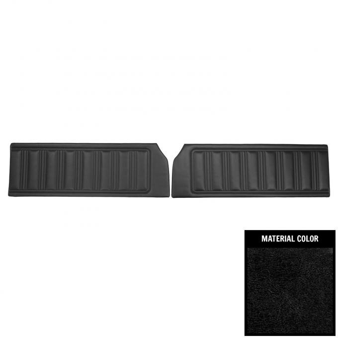 PUI Interiors 1970 Dodge Coronet RT/500/Superbee Black Front Door Panels 70KDH10