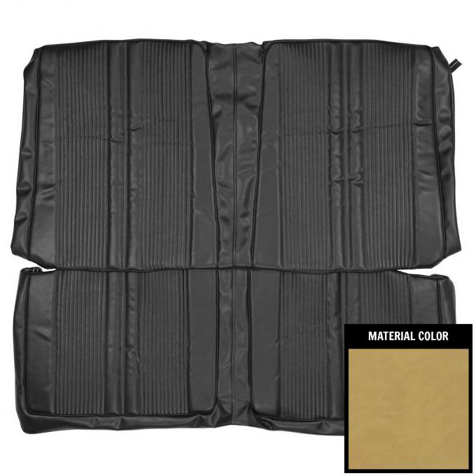 PUI Interiors 1969 Dodge Coronet 440/Superbee Hardtop Deluxe Saddle Rear Bench Seat Cover 69KSHD103C